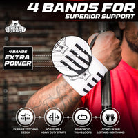 Wrist Wraps for Weightlifting | Weight Lifting Wrist Straps for Weightlifting | Extra Strength Gym Wrist Wraps | Two Wrist Wrap per Pack | 12” & 18” | Lifting Wrist Wraps for Men & Women