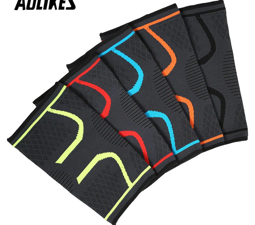 1PCS Fitness Running Cycling Knee Support Braces Elastic Nylon Sport Compression Knee Pad Sleeve for Basketball Volleyball