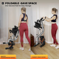 4In1 Folding Magnetic Exercise Bike Indoor Cycling X Bikes Upright Stationary Bicycle 320Lb