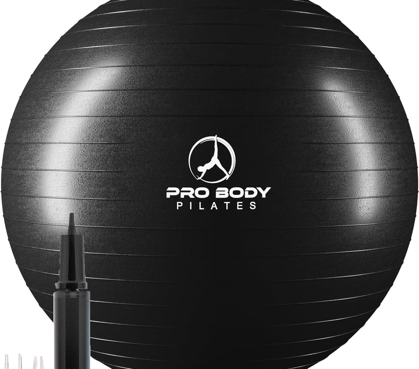 Ball Exercise Ball Yoga Ball, Multiple Sizes Stability Ball Chair, Large Gym Grade Birthing Ball for Pregnancy, Fitness, Balance, Workout and Physical Therapy W/Pump