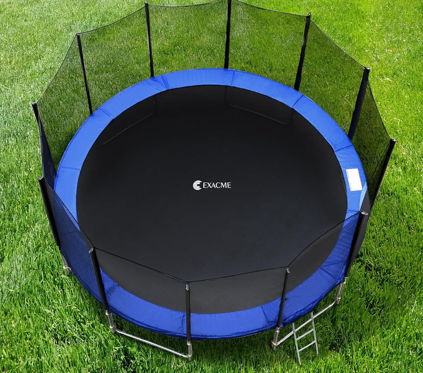 Trampoline Pad Replacement 16 15 14 13 12 10 8 Foot, Waterproof Safety Spring Cover round Frame Pad, No Hole for Pole