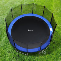 Trampoline Pad Replacement 16 15 14 13 12 10 8 Foot, Waterproof Safety Spring Cover round Frame Pad, No Hole for Pole