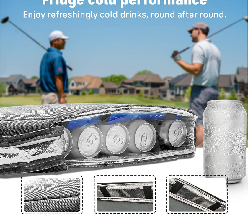 Frostbox Golf Bag Cooler with Ice Pack, Golf Accessories for Men, Golf Cooler Bag Sleeve, Insulated Golf Cooler, Great Golf Gifts for Men, Golf Bag Cooler Sleeve