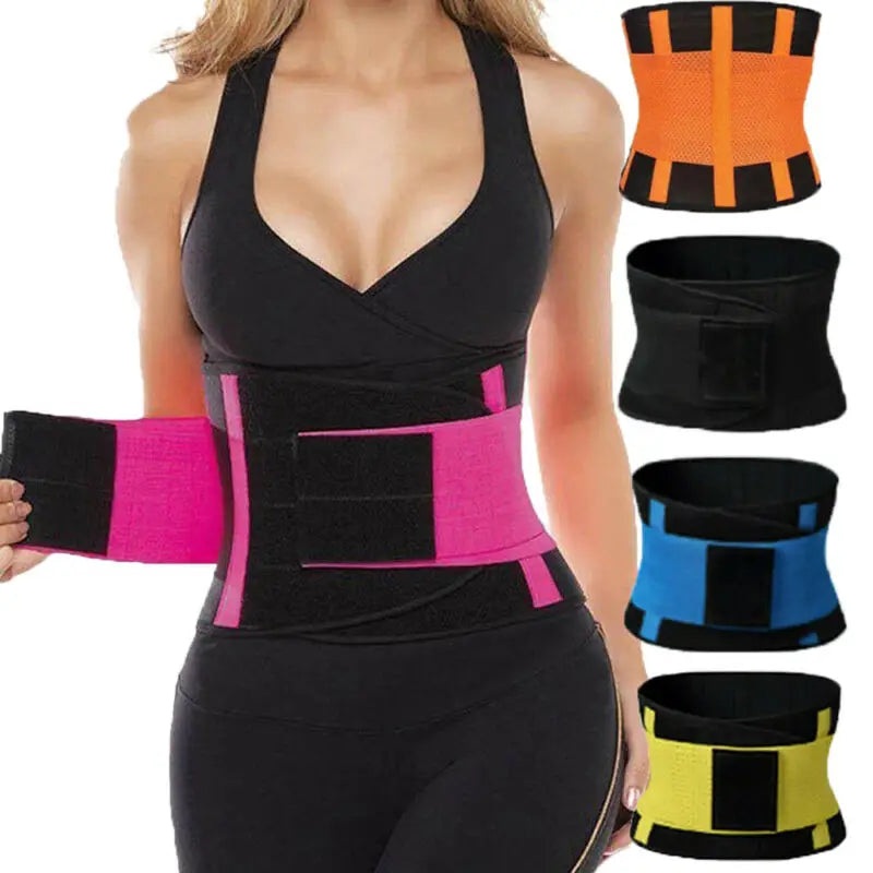 6 Colors Womens Waist Trainer Latex Cincher Underbust Corset Shaper Shapewear Slimming Blue Pink Orange Yellow Green Black