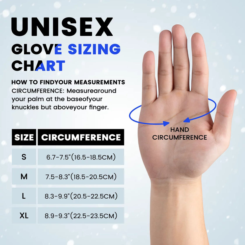 Ski Gloves, Touchscreen Snowboard Gloves with Pocket, Waterproof Snow Gloves for Cold Weather, Winter Gloves Warm for Men & Women, Suitable for Driving/Cycling/Running/Hiking(Black)