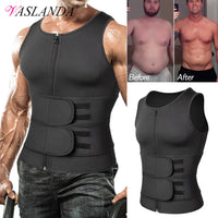 Men Body Shaper Waist Trainer Sauna Suit Sweat Vest Slimming Underwear Weight Loss Shirt Fat Burner Workout Tank Tops Shapewear