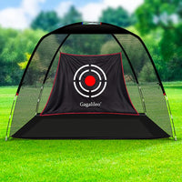 Golf Hitting Practice Nets for Backyard Driving Heavy Duty Men Real Indoor Golf Balls Hitting Pitching Driving Nets for Indoor Outdoor Garage Use Golfing Swing Training Impact Cages with Frame and Net