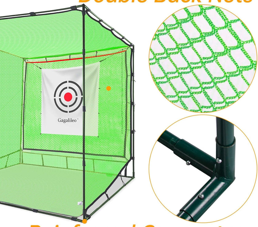 Golf Practice Hitting Nets for Backyard Driving Indoor Use Heavy Duty Practice Golf Driving Nets for Backyard Premium Portable Golf Impact Nets Cages with Frame