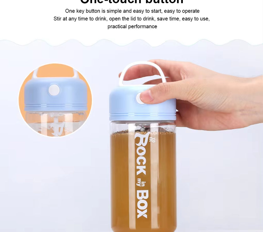 Electric Shake Bottle IPX5 Waterproof 380ML Blending Mixing Coffee Cup Automatic Protein Shaker Plastic Water Drink Mixer