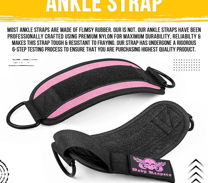 Workout Ankle Straps for Cable Machine Women, Ankle Cuff Cable Attachment, Ankle Clips for Cable Machine, Glute Kick Back Ankle Straps, Glute Workout, Lower Body Exercises