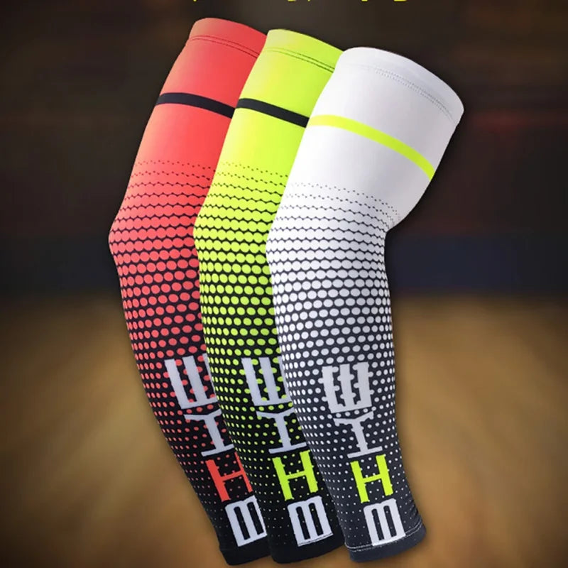 1Pair Cooling Men Cycling Running Sport Sun UV Sun Protection Cuff Cover Protective Arm Sleeve Bike Sport Arm Warmers Sleeves