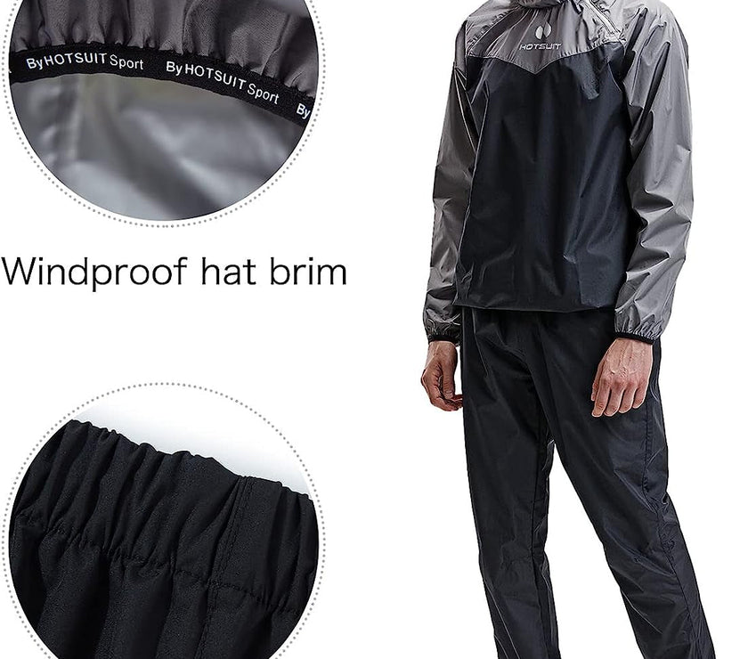 Sauna Suit for Men Sweat Sauna Jacket Pant Gym Workout Sweat Suits