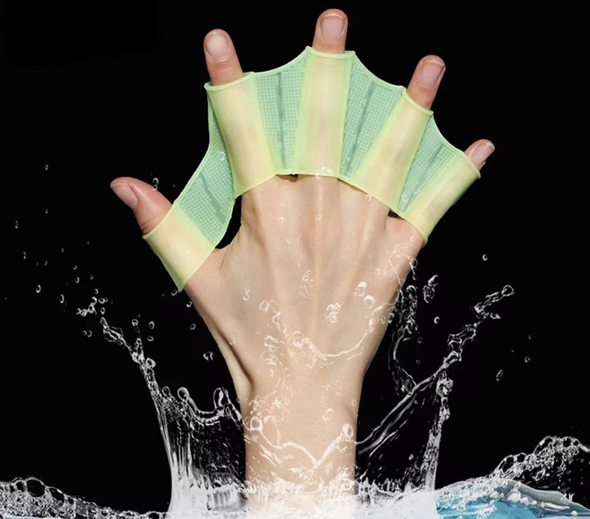 Silicone Swimming Fins Flipper Men Women Child Swim Pool Sport Professional Training Finger Hand Webbed Gloves Paddles Equipment