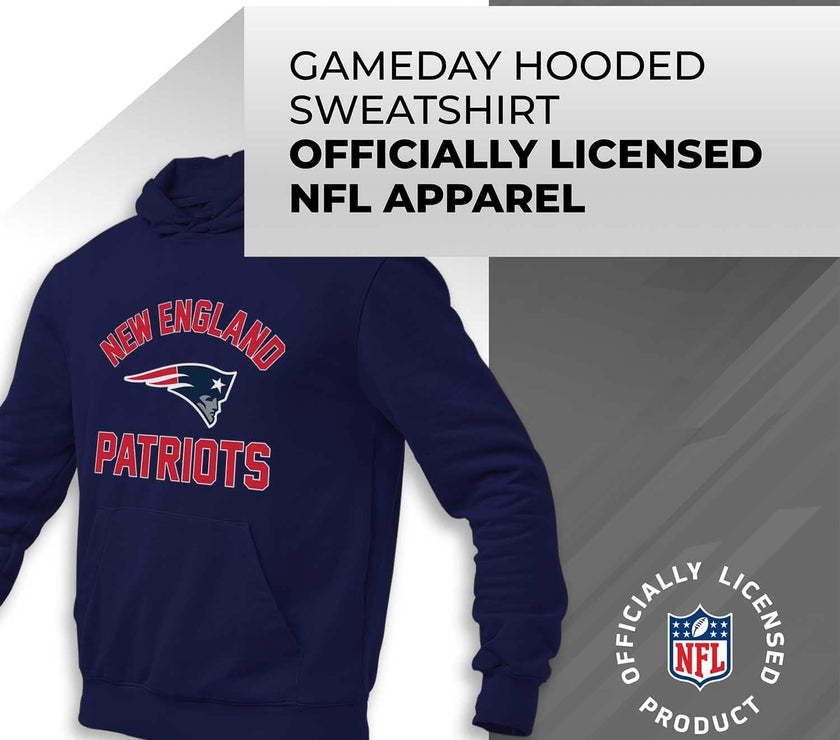 NFL Adult Gameday Hooded Sweatshirt - Poly Fleece Cotton Blend - Stay Warm and Represent Your Team in Style