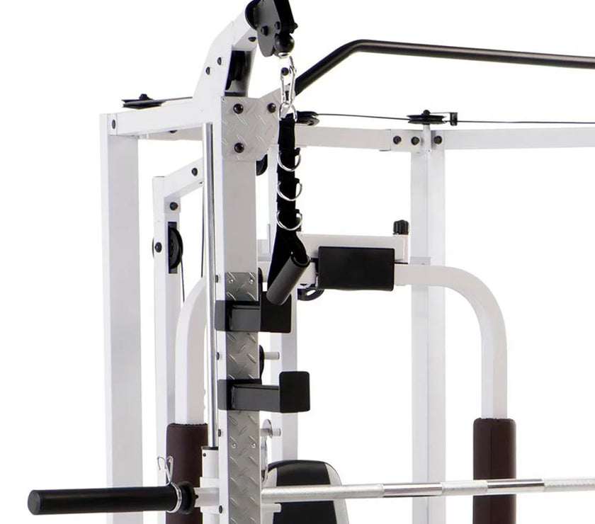 Combo All in One Full Body Home Gym Workout Equipment, White