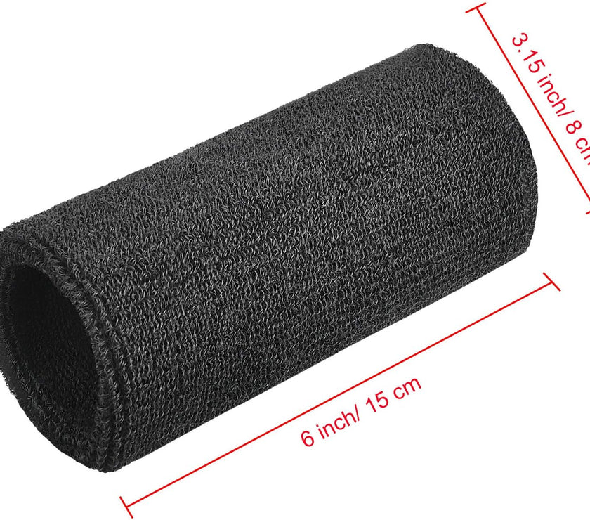 6 Inch Wristbands Paris Sports Competitions Supplies Sport Long Wrist Bands Sweatband Elastic Athletic for Gym Tennis Outdoor Activity