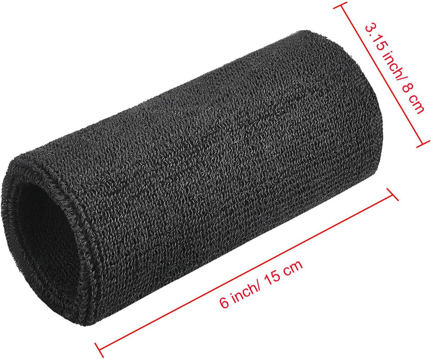 6 Inch Wristbands Paris Sports Competitions Supplies Sport Long Wrist Bands Sweatband Elastic Athletic for Gym Tennis Outdoor Activity