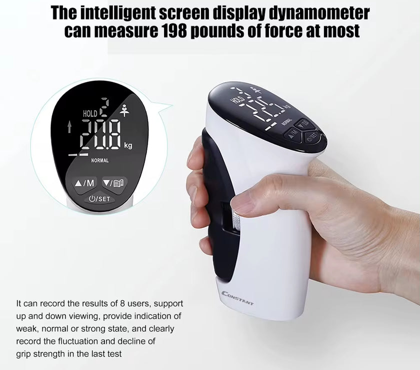 LED Digital Electronic Hand Grip Power Strength Trainer Tester Hand Dynamometer Professional Fitness Accessories