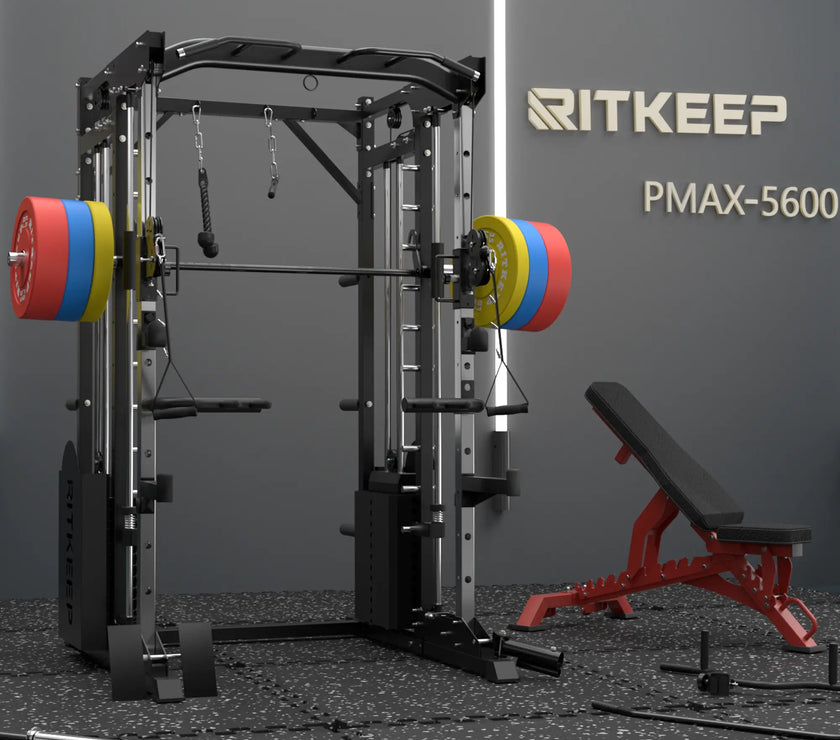 PMAX 5600 Home Gym Smith Machine - Integrated Weight System