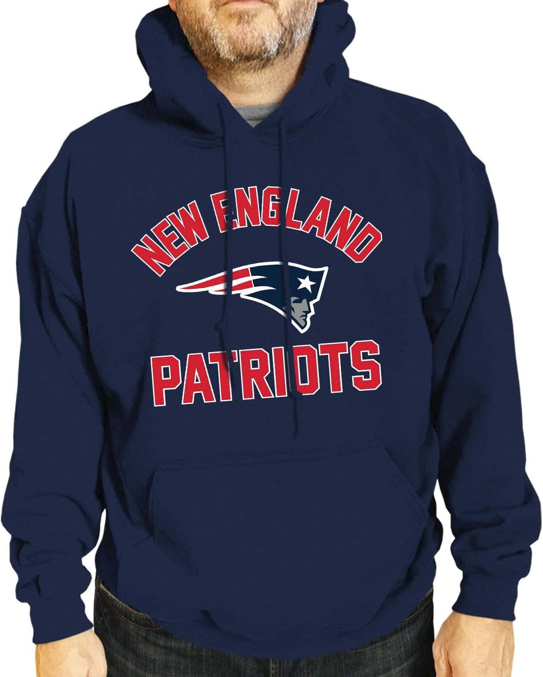 NFL Adult Gameday Hooded Sweatshirt - Poly Fleece Cotton Blend - Stay Warm and Represent Your Team in Style