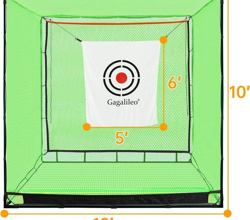 Golf Practice Hitting Nets for Backyard Driving Indoor Use Heavy Duty Practice Golf Driving Nets for Backyard Premium Portable Golf Impact Nets Cages with Frame