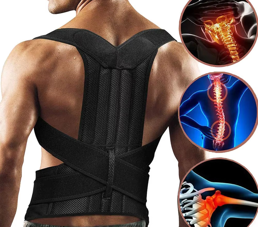 Adjustable Posture Corrector Back Support Shoulder Back Brace Posture Correction Spine Posture Corrector Postural Fixer Tape