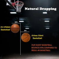 Grooved Silent Basketball 29.5''/27.5''Foam Basketball Indoor Training Silent Ball Dribbling Quietly Bounce Basketball No Noise