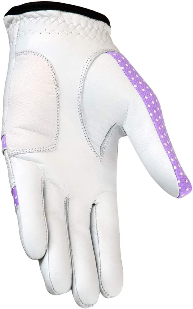 MRX Women Golf Glove Left Handed Golf Gloves Sweat Resistant Soft Cabretta Leather Regular Fit Women Golfer Glove