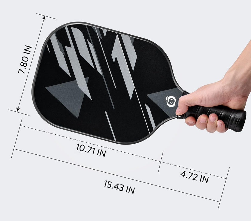 Pickleball Paddles Set of 2, USAPA Approved Lightweight Pickleball Rackets, Durable Fiberglass Pickleball Paddles Set with Polypropylene Honeycomb Core
