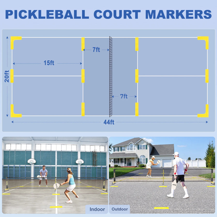 22 Ft Portable Pickleball Net Set with Carrying Bag – Weather Resistant Metal Frame, Easy Assembly