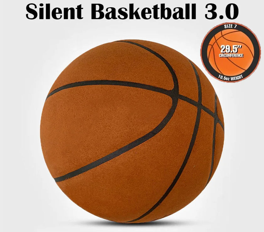 Grooved Silent Basketball 29.5''/27.5''Foam Basketball Indoor Training Silent Ball Dribbling Quietly Bounce Basketball No Noise