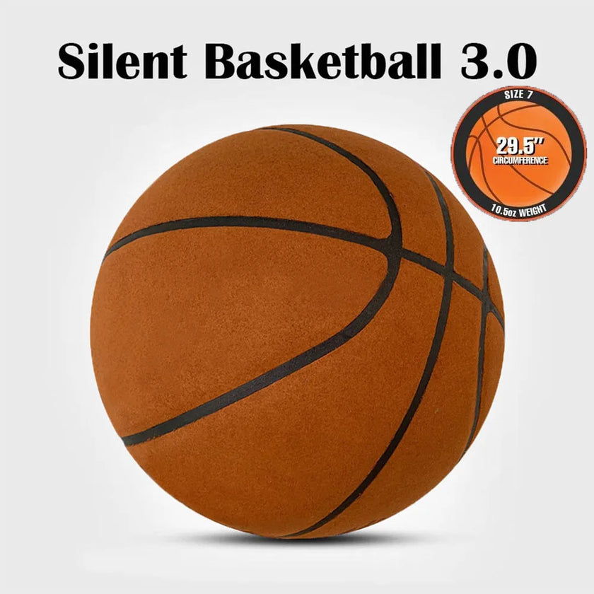 Grooved Silent Basketball 29.5''/27.5''Foam Basketball Indoor Training Silent Ball Dribbling Quietly Bounce Basketball No Noise