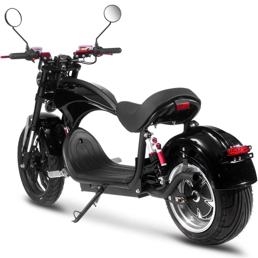 Raven 60V 30Ah 2500W Lithium Electric Cafe Motorcycle Black