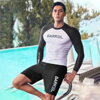 Oulylan Protection Men Swimsuit Diving Suit Long Sleeve Quick Drying Wetsuit Summer Sun Spearfishing Swim Surfing Training Suits