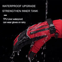 Winter Gloves Motorcycle Waterproof Fleece Thermal Gloves Snowboard Snowmobile Gloves Men Women Snow Cycling Gloves