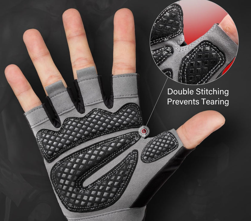 Workout Gloves for Men and Women, Weight Lifting Gloves with Excellent Grip, Lightweight Gym Gloves for Weightlifting, Cycling, Exercise, Training, Pull Ups, Fitness, Climbing and Rowing