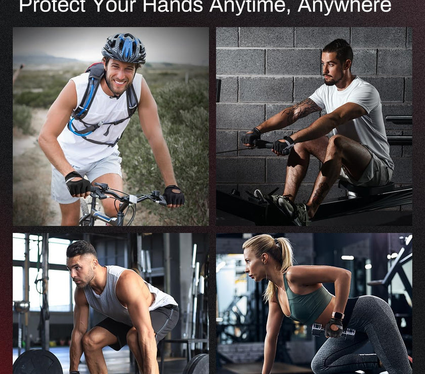 Workout Gloves for Men and Women, Weight Lifting Gloves with Excellent Grip, Lightweight Gym Gloves for Weightlifting, Cycling, Exercise, Training, Pull Ups, Fitness, Climbing and Rowing