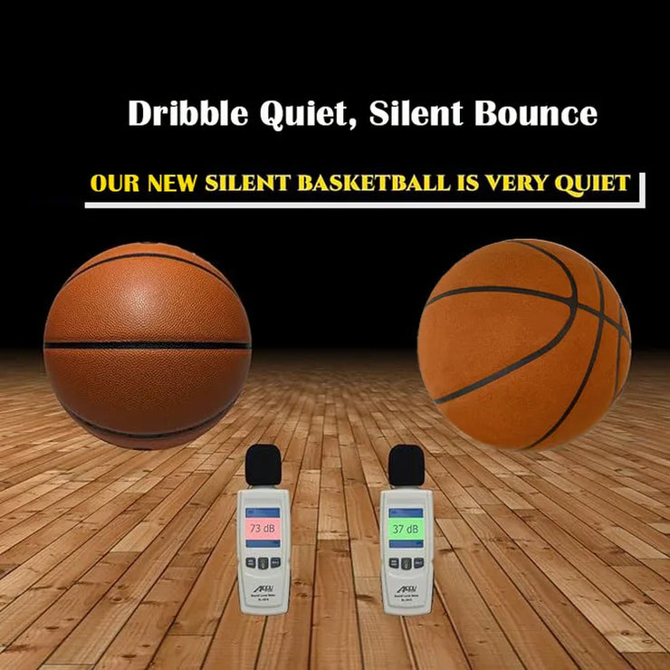 Grooved Silent Basketball 29.5''/27.5''Foam Basketball Indoor Training Silent Ball Dribbling Quietly Bounce Basketball No Noise