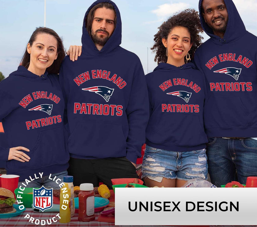 NFL Adult Gameday Hooded Sweatshirt - Poly Fleece Cotton Blend - Stay Warm and Represent Your Team in Style