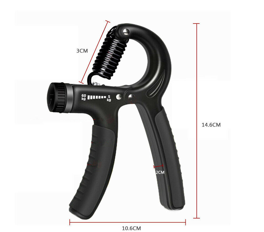 Hand Grip Adjustable Trainer Gripper Strengthener Gym Strength Exerciser Adjustable Heavy Gripper Fitness Hand Exerciser Grip Wrist Training Increase Strength Spring Finger Pinch Carpal Expander