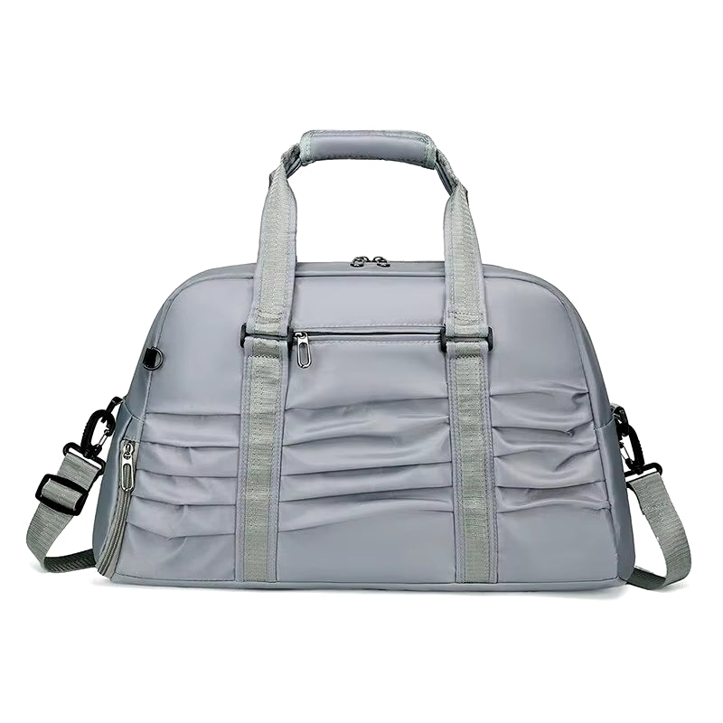 Travel Bag, Large Capacity Yoga Fitness Bag, Pleated Boarding, Business Trip Bag, Student Accommodation Storage Bag