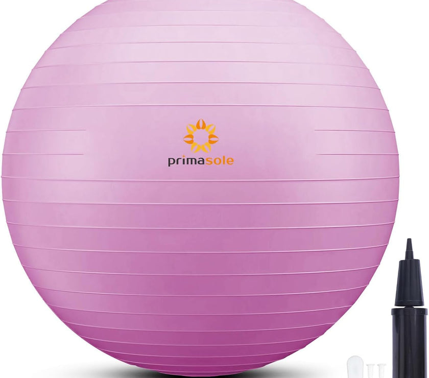 Exercise Ball for Balance Stability Fitness Workout Yoga Pilates at Home Office & Gym with Inflator Pump