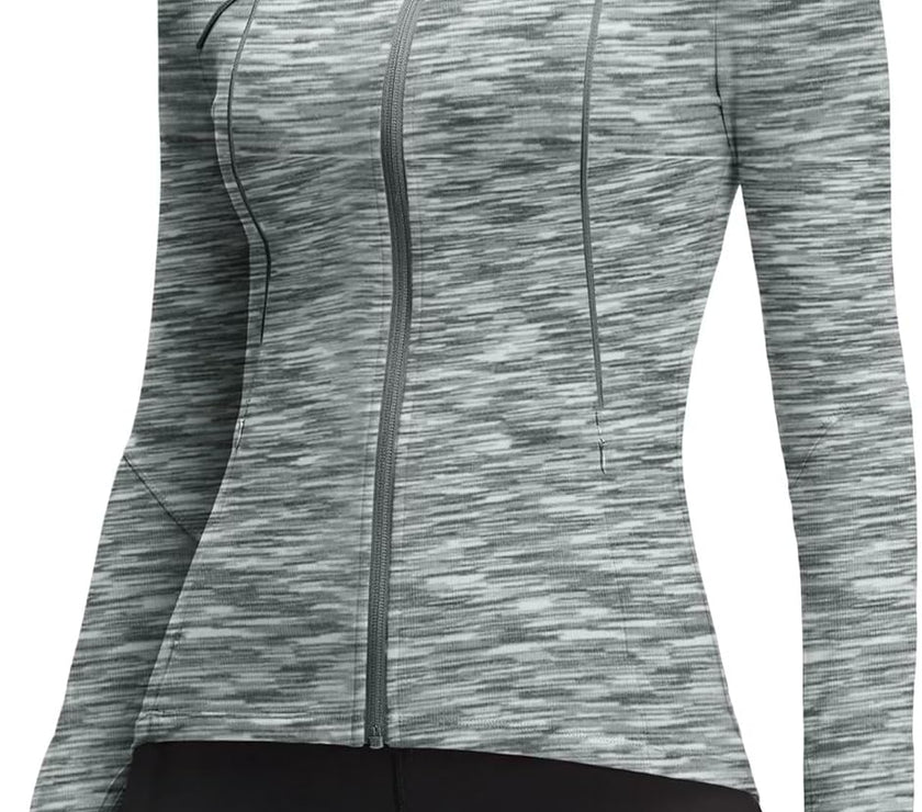 Womens Running Jackets Athletic Workout Scrub Jacket Track Full Zip up Gym for Women Yoga Top