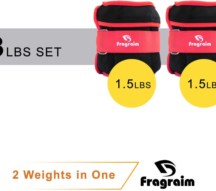 Adjustable Ankle Weights 1-3/4/5/6/8/10/12/15/20 LBS Pair with Removable Weight for Jogging, Gymnastics, Aerobics, Physical Therapy