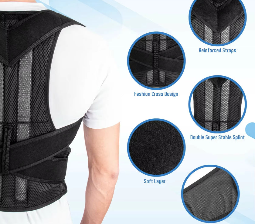 Adjustable Posture Corrector Back Support Shoulder Back Brace Posture Correction Spine Posture Corrector Postural Fixer Tape