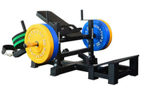 Glute Bridge Plate-Loaded Hip Thrust Machine, Black, Steel Frame, 176.37 Lb