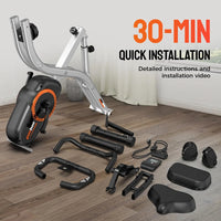 4In1 Folding Magnetic Exercise Bike Indoor Cycling X Bikes Upright Stationary Bicycle 320Lb