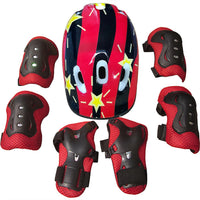 Kids Helmet,Knee Elbow,Wrist Pad Sets for Cycling/Skate/Bike Beginners Safety Protection